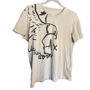 Unisex Gray Armani Exchange Eagle T Shirt Small